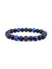 Triple Protection Natural Stone Beads Bracelet Tiger's Eye for Courage Obsidian for Grounding & Pyrite for Wealth Health Jewelry