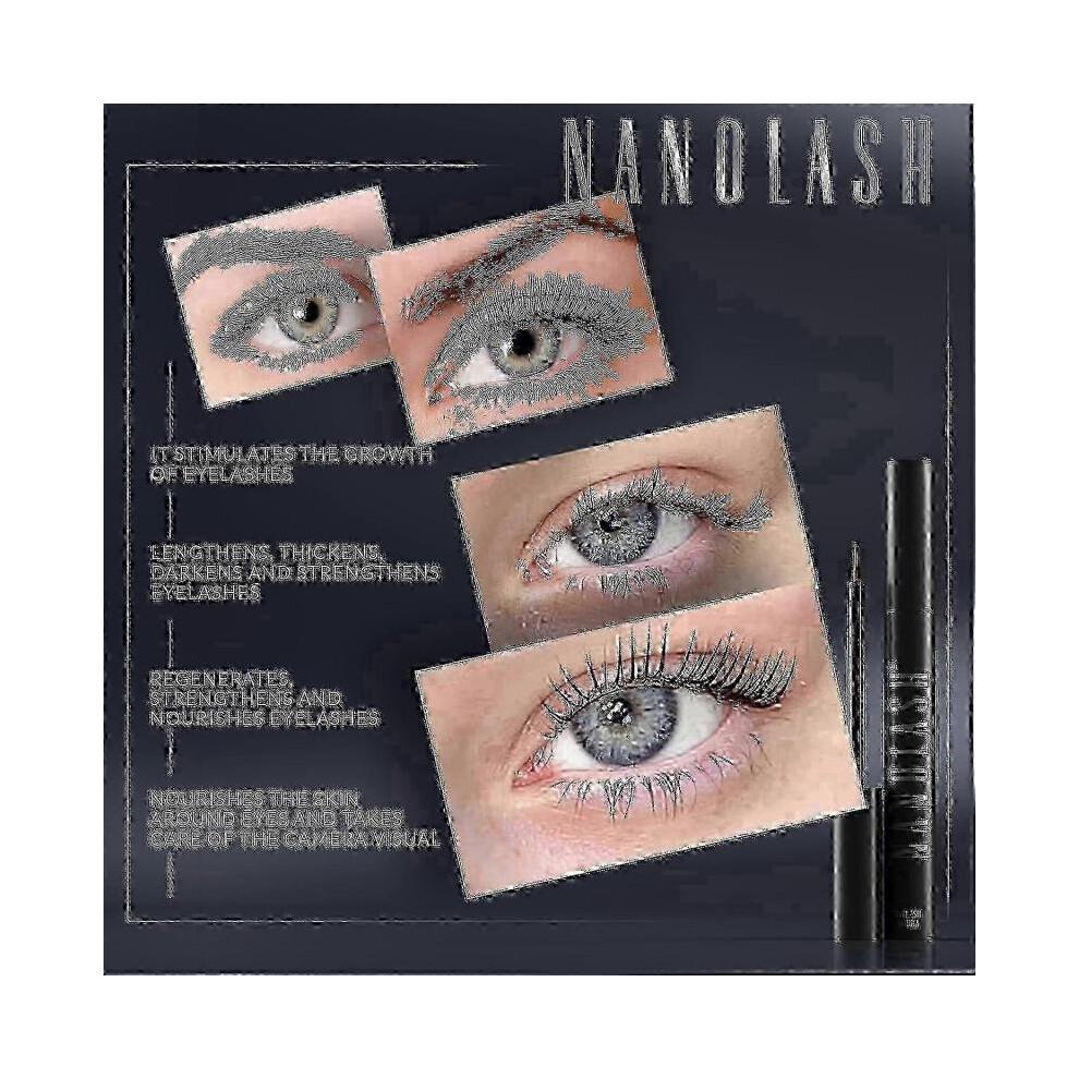 Nanolash Wimpernserum 3ml Wasserfest & Langanhaltend – Fördert schnelles Wimpernwachstum für vollere, fesselndere Wimpern