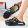 Summer sandals fashionable thick-soled stepping on shit feeling casual hollow breathable hole shoes travel wear dual-purpose seaside sandals
