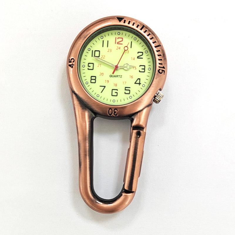 

Luminous Quartz Sport Pendant Watch with Climbing Buckle, Outdoor Portable Design