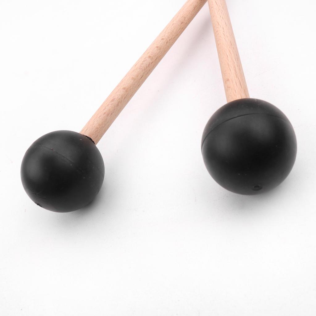 1 Pair Professional Xylophone Marimba Mallet Drumsticks Percussion Parts Length 365mm