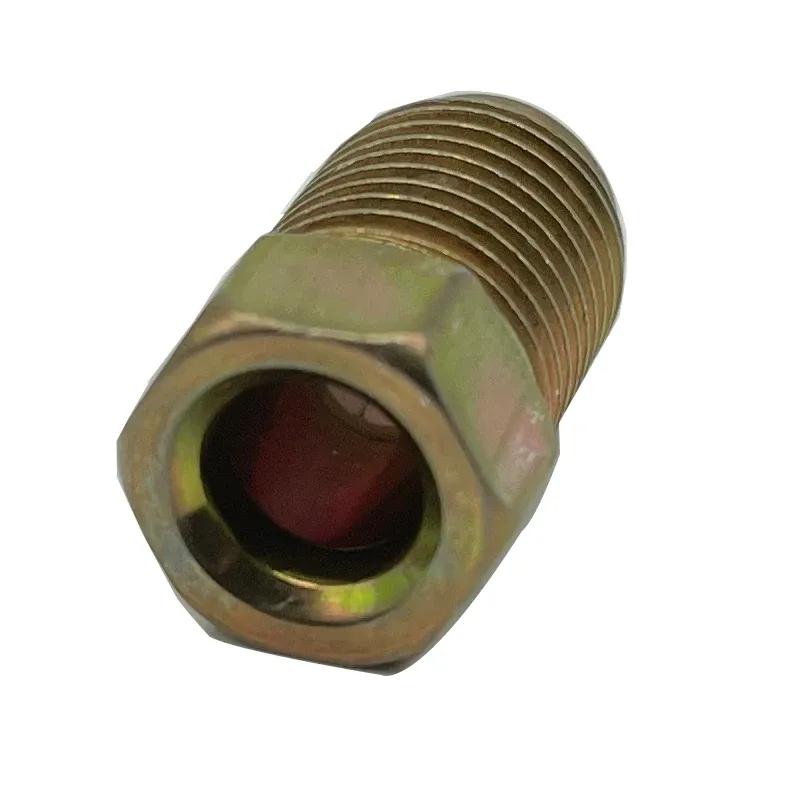 10/20/50X 10mmx1mm Male Short Car Brake Pipe Screw Nuts Bolts for 3/16" Inch Metric Braking Tube Brake Line Fittings Connectors