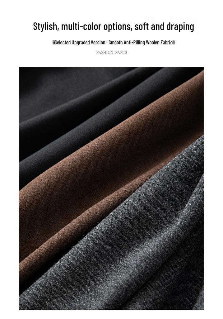 Black Woolen High-Waisted A-Line Half-Skirt for Women - Autumn/Winter 2025 Collection, Mid-Length, Thickened Drape Petal Design
