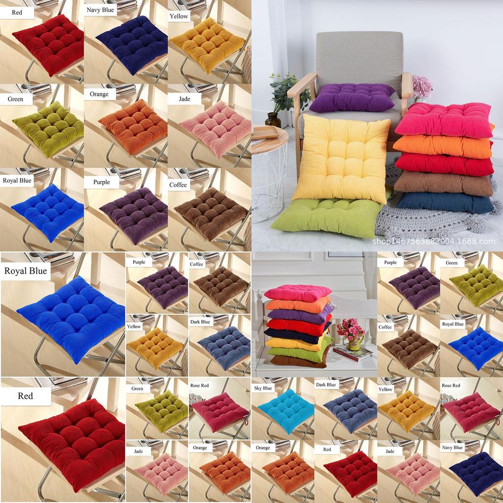 Thicker Soft Corduroy Cushion In Vibrant Colors For Home Patio And Sofa Comfort