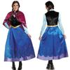 Costume Halloween Adulto Frozen Cosplay Maschera Vestito Principessa Elsa Anna Vestito