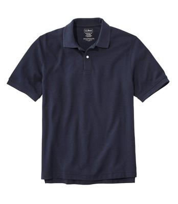 [L.L.Bean] Heren Premium Double L Poloshirt, Korte Mouw, Japan Pasvorm, Maat M, Blauw, Klassiek Marineblauw, 1000014426