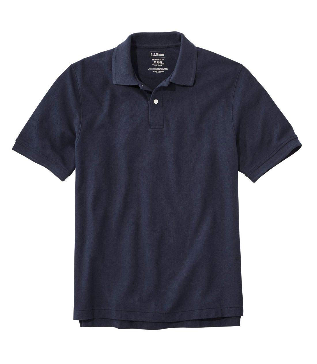 

[L.L.Bean] Men s Premium Double L Polo Shirt, Short Sleeve, Japan Fit, Size M, Blue, Classic Navy, 1000014426
