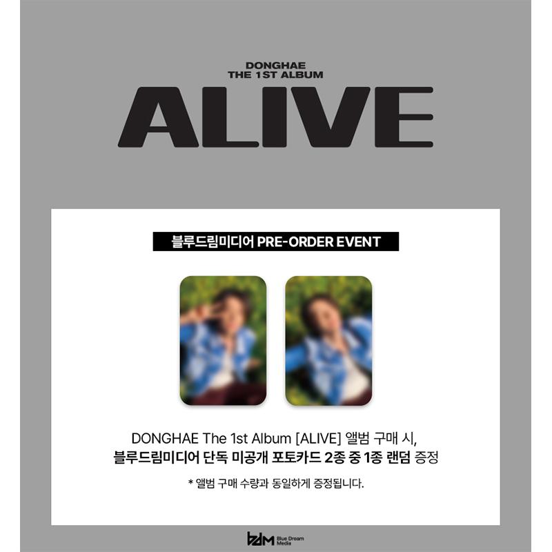 [Pre-order] SUPER JUNIOR DONGHAE THE 1ST ALBUM [ALIVE] KEYCAP VER. (Online Benefit)
