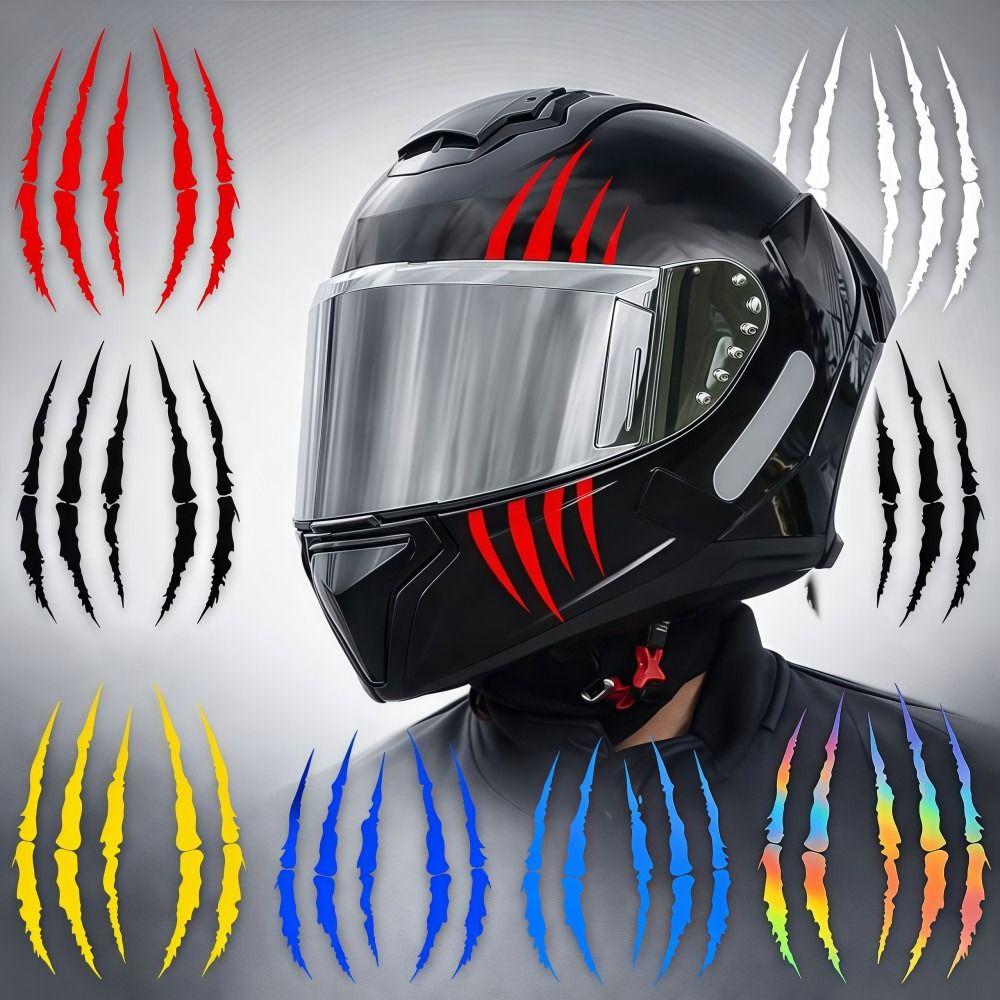 Demon Claw Motorcycle Stickers Vinyl Covering Scratches Helmet Stickers Solid Color Waterproof Car Vinyl Stickers