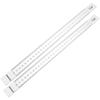 1Pair Thickness Measuring Ruler Dough Rolling Guide Stick for Baking Tools Pastry Cookie Making Acrylic Leveling Ruler Kitchen