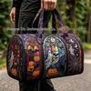 3D Gothic Buntglasdruck Halloween Sporttasche - Multifunktionale Reisetasche