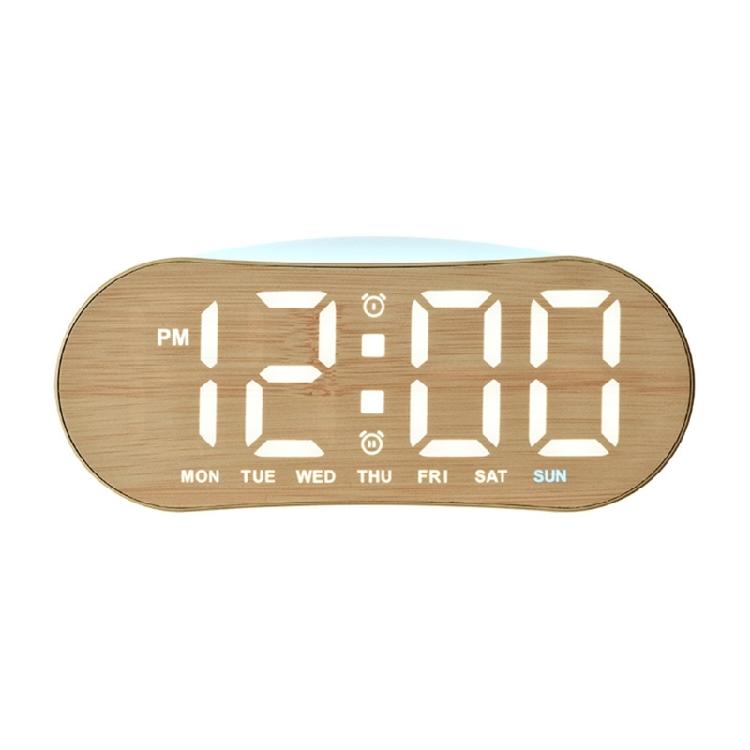 

Digital Alarm Clock USB Powered Temperature Date Week Display Double Alarm Night Light Tabletop Clock For Bedside Decors