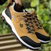 Four Season Men's Contrasting Low Top Single Shoes, Fashionable Plus Size Wear-resistant Anti Slip Casual Sports Hiking Shoes