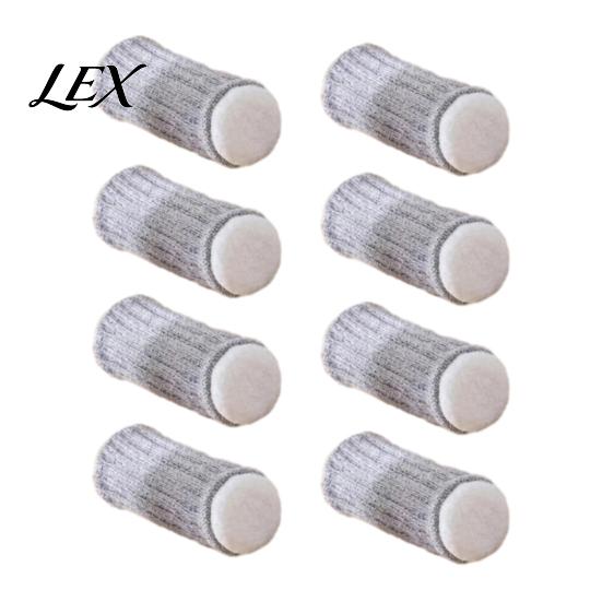 Anti Slip Chair Leg Protectors for Wood Floors Knitted Hardwood Floors, Heavy Duty Furniture Socks with Feet Covers Sewn-in Felt Pads, Anti-Slip