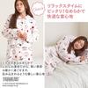 Snoopy Room Wear Pyjama Loungewear Flauschiges Langarm-Oberteil und Unterteil-Set Geburtstagsgeschenk QWSN03 [Luanna Jena] Damen (Sakura-Farbe)