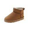 thick-soled snow boots women's new autumn and winter fur integrated short tube high-soled warm women's cotton shoes
