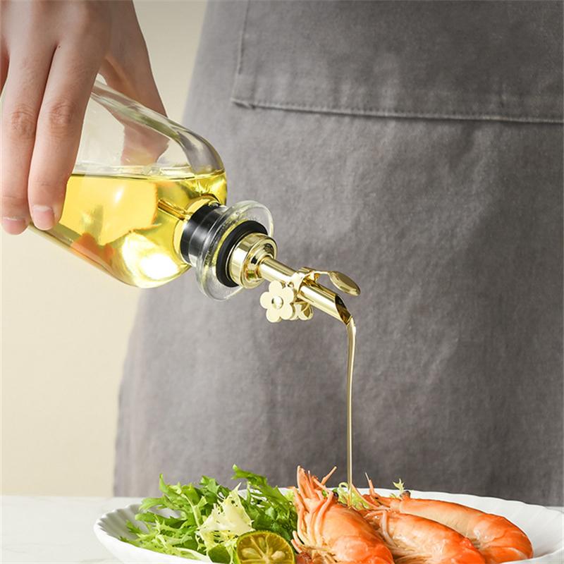 Stainless Steel Wine Pourer Cocktail Stopper Auto Opening Closing Cap Champagne Dispenser Oil Bottle Spout Bartender Bar Tool