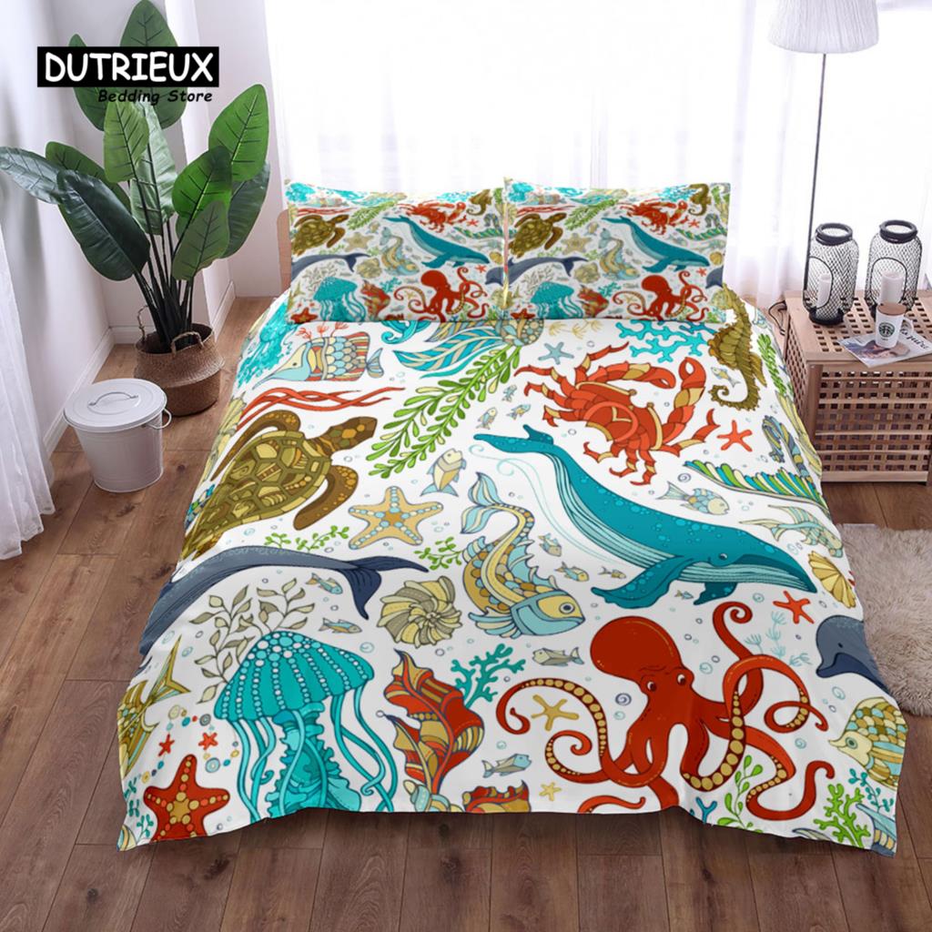 

Комплект постельного белья для детей с изображением динозавров и алфавитов, модный комплект постельного белья, мягкий, удобный, дышащий, пододеяльник EU single(135x200cm)