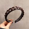 Neues Handgefertigtes Elegantes Fischgrätenzopf-Perücken-Haarband für Damen, All-Match, Erweitertes Geflochtenes Netz-Rot-Zopf-Haarband, Haarnadel-Accessoires