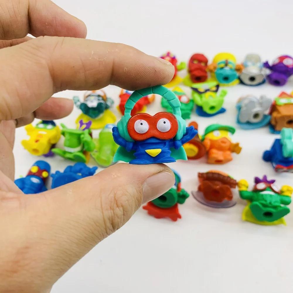 15Pcs Poupées Figurines Superzings Originales 3CM Superthins Modèle de Collection de Déchets Figuras Jouets pour Enfants Cadeau Sans Répétition
