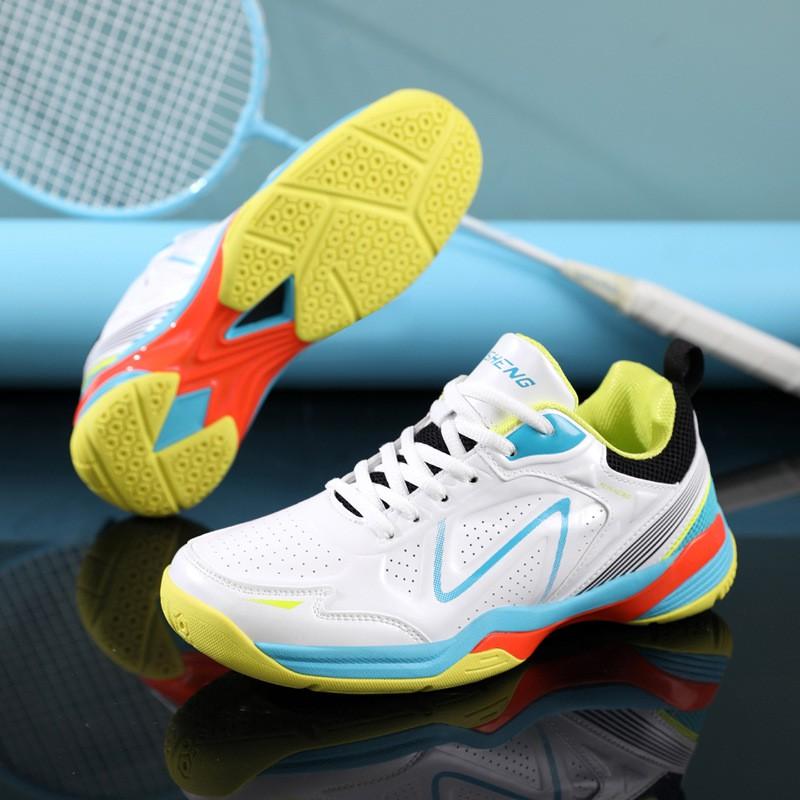 Unisex Badminton Shoes Men Women Lightweight Breathable Training Sneakers With Non-Slip Rubber Sole