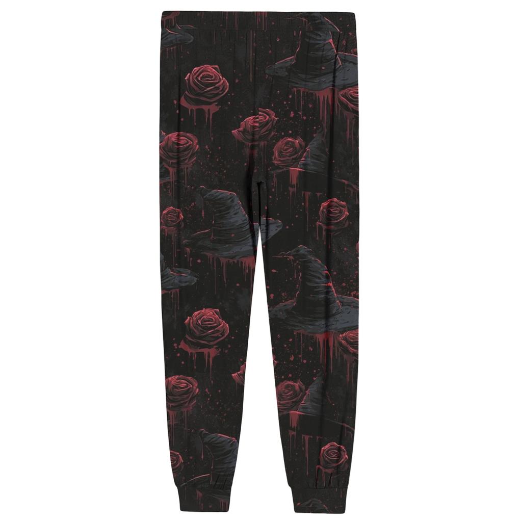 Men's Casual Pajama Pants with Pockets Halloween Print