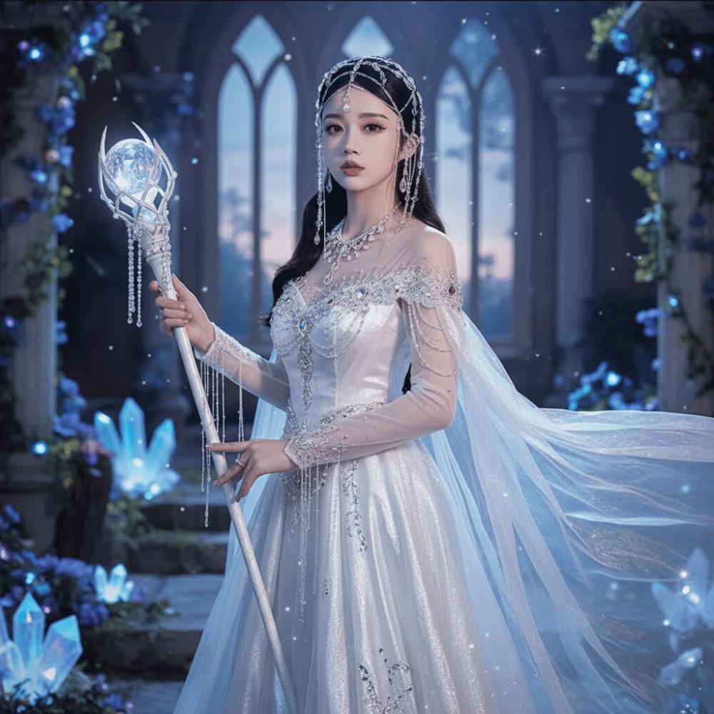 Fairy Glitter Beaded Forehead Ornament Long Tassel Bridal Crown  Wedding Styling Accessories