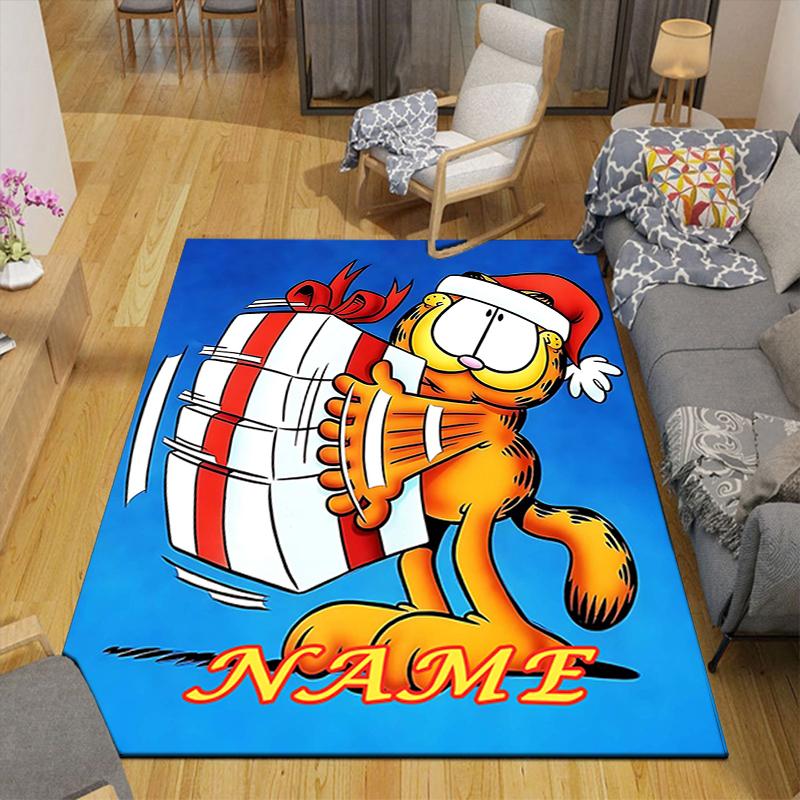 Custom 1Pc Garfield'S Adventure Rug Office Carpet Indoor Outdoor Entrance Doormat Nonslip Soft And Comfortable Living Room D291568