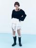 CLO'ET Lace Ribbon Blouse - Black