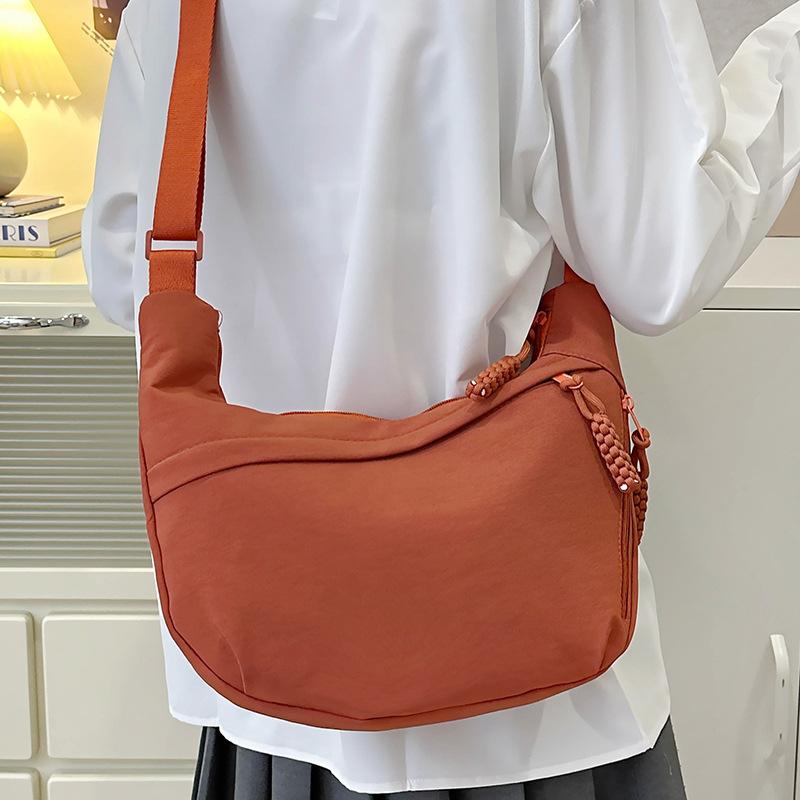 

Bag messenger bag women s bag new fashion shoulder bag large capacity messenger bag class commuter bag dumpling bag оранжевый