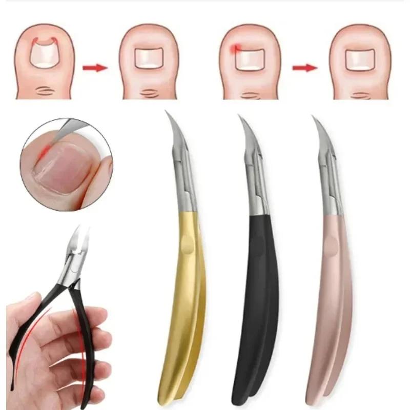 Paronychia Improved Stainless Steel Nail Clippers Trimmer Ingrown Pedicure Care Professional Cutter Nipper Tools Feet Toenail