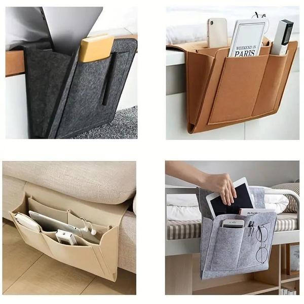 Bedside Hanging Storage Bag Mobile Phone Remote Control Tissue Storage Bag Bedside Book Storage Hanging Bag Sundry Storage Bag Household Items