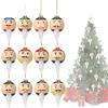 12 Stück Bruchfeste Cartoon-Plastikkugel Hängende Dekoration Für Weihnachtsbaum Kaminsims Treppe Fenster Heimdekoration