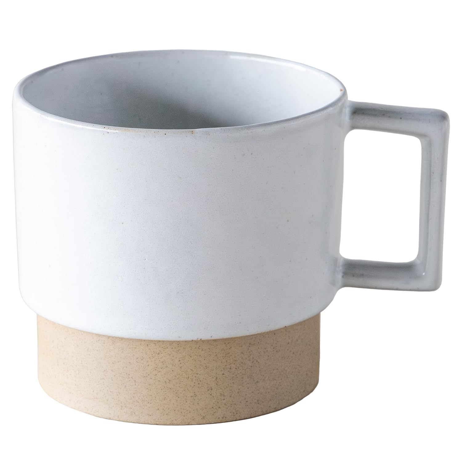 TAMAKI Stackable Snow Mug, White, 9x12x8.5cm (height), Ceramic, 400ml, T-963036