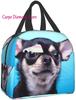 Unisex Food Warmer Bag Chihuahua Dog Lunch Bag Reusable Lunch Box Lunch Cooler Tote