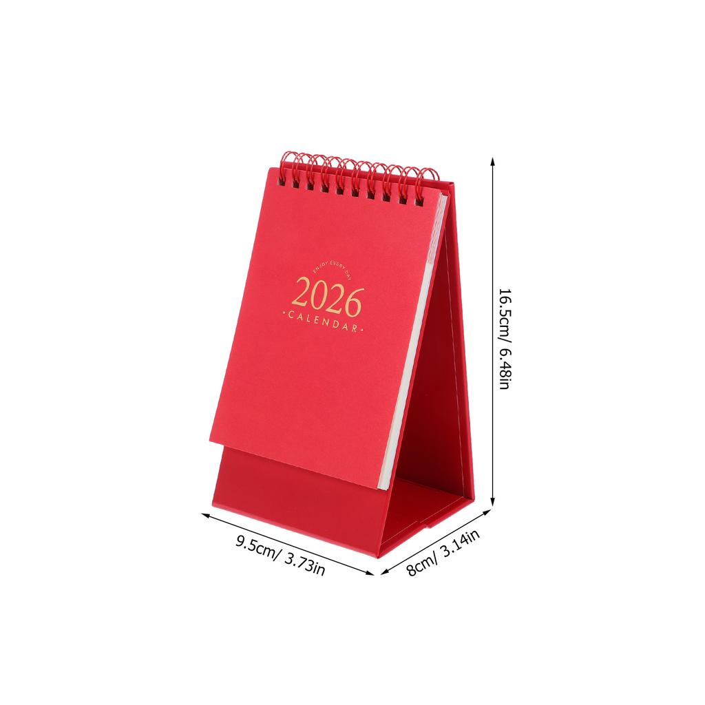2025.9-2026.12 Compact Desk Calendar Minimalist Small Desktop Monthly Planner Office Home School Mini Calendar Notepad