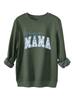 BOY MAMA Floral Spot Women's Thickened Casual Round Neck Long Sleeve Hoodie