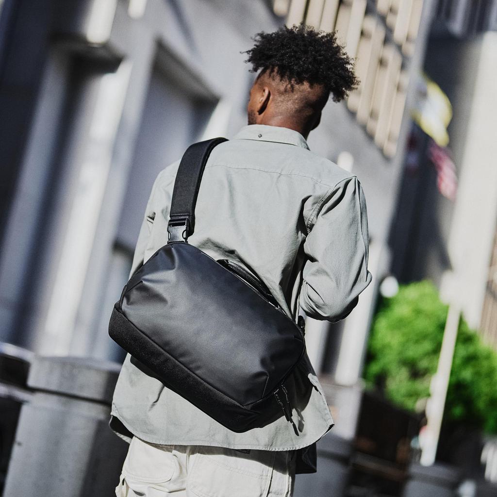 Air TechSling 3 Tech Kollektion 31017 Umhängetasche, Slingback, BusinessCasual, Herren, Nylon, Schwarz