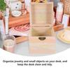 Wooden Storage Box Retro Decor Gift Jewelry Boxes Cord Ring for Packaging Candy Child
