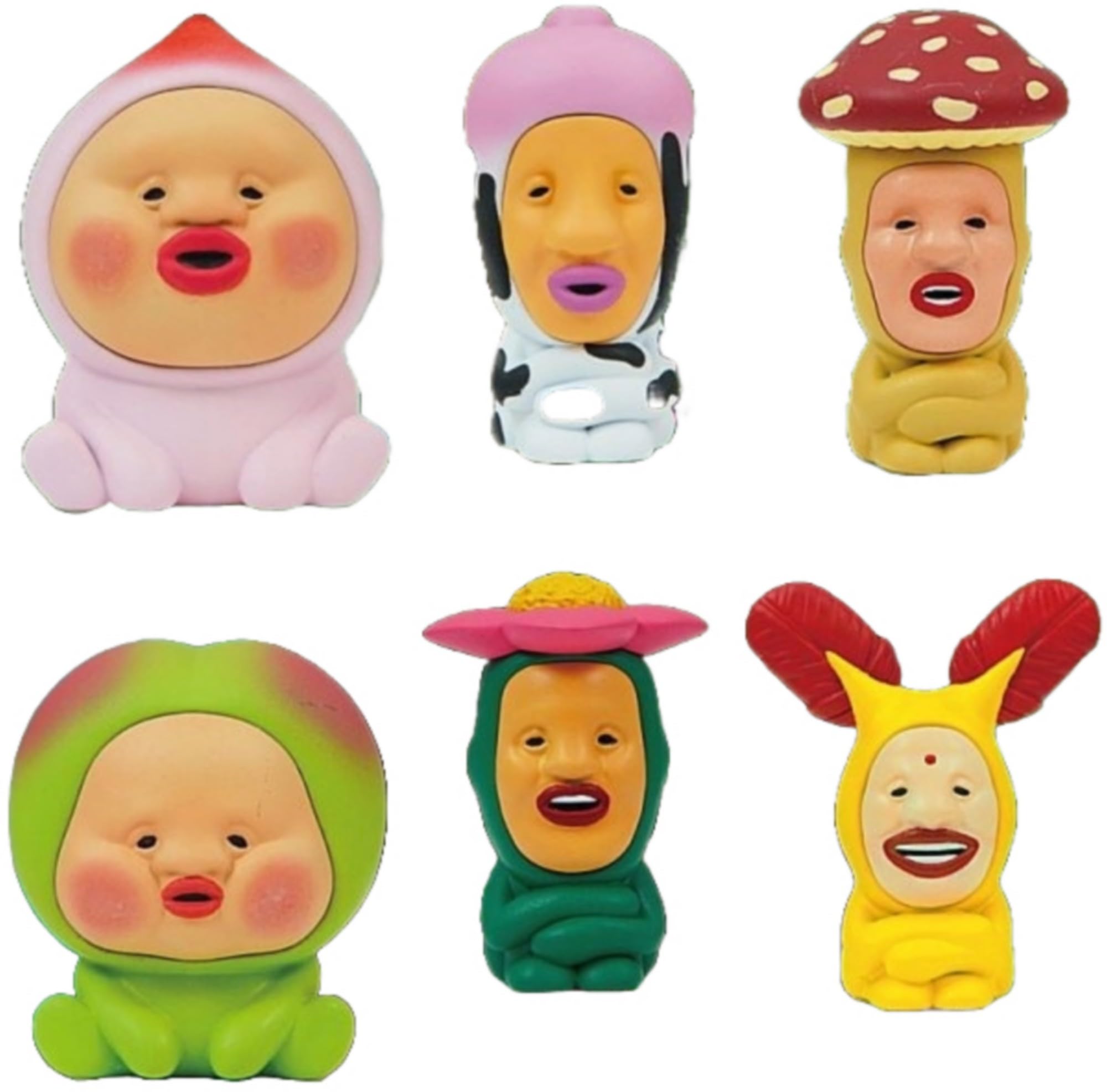 

Kobitozukan Soft Vinyl Figures x Complete Set of 6 Types Capsule (Gachapon Toy)