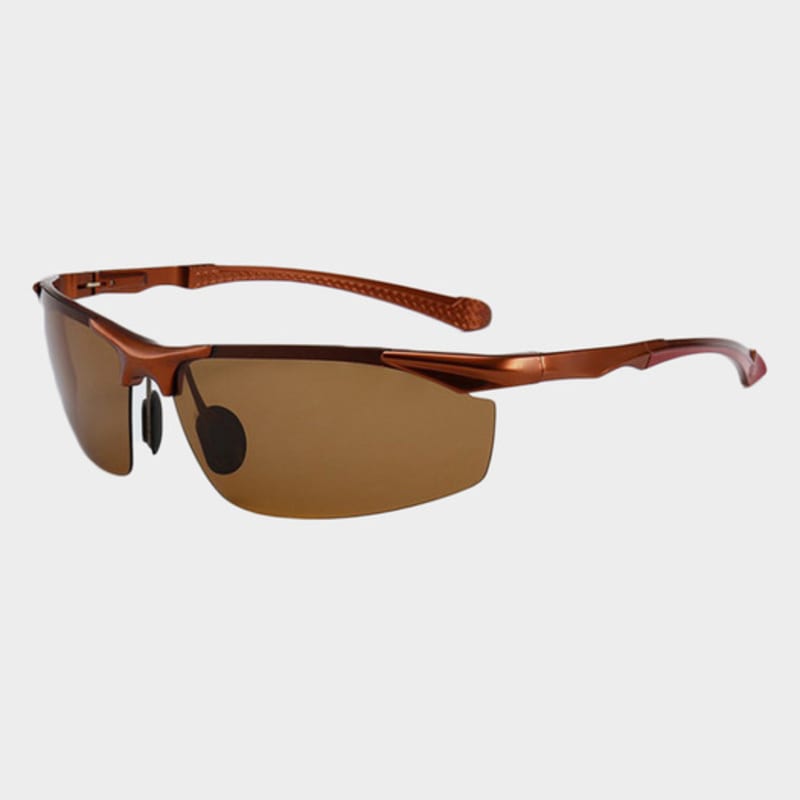 

LOOKING4U NeoRetro 8585 Sports Polarized Sunglasses C4 Brown BROWN