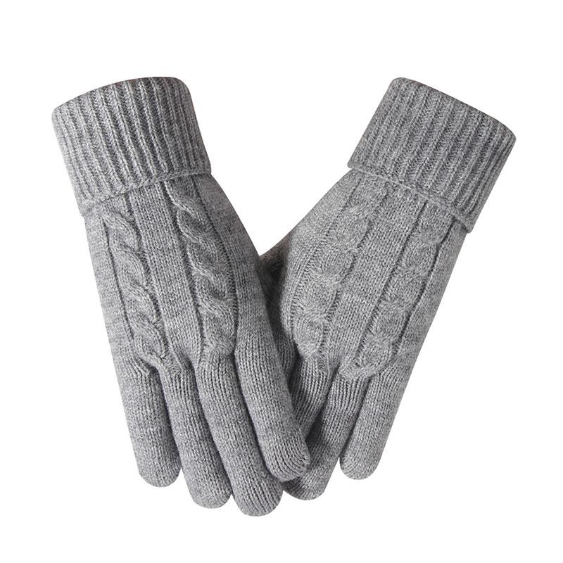 Damen Winterhandschuhe Warme Acrylstrick Reiten Büro Kaltes Wetter Warmer Handschutz Mehrfarbig