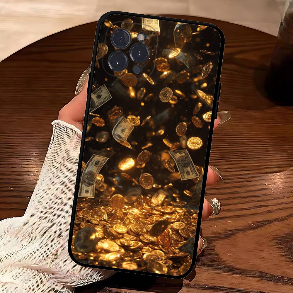 Bitcoin Retro Logo Phone Case For IPhone 17 16 15 14 13 12 11 Pro Max Plus Mini Silicone Black Cover