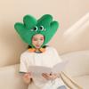 Novel Funny Little Grass Headgear Plush Little Grass Hat Cartoon Plant Headgear Hat Photography Props for Women Men