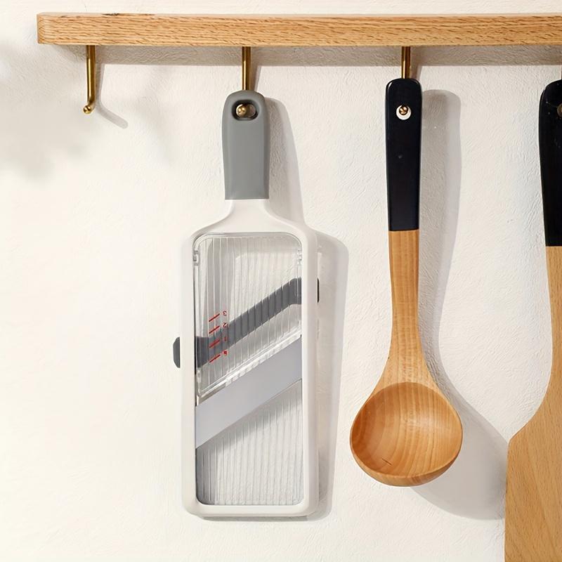 Handheld Vegetable Slicer with Adjustable Stainless Steel Blade Vegetable Fruit Cutter for Potatoes Lemons Kitchen Gadget
