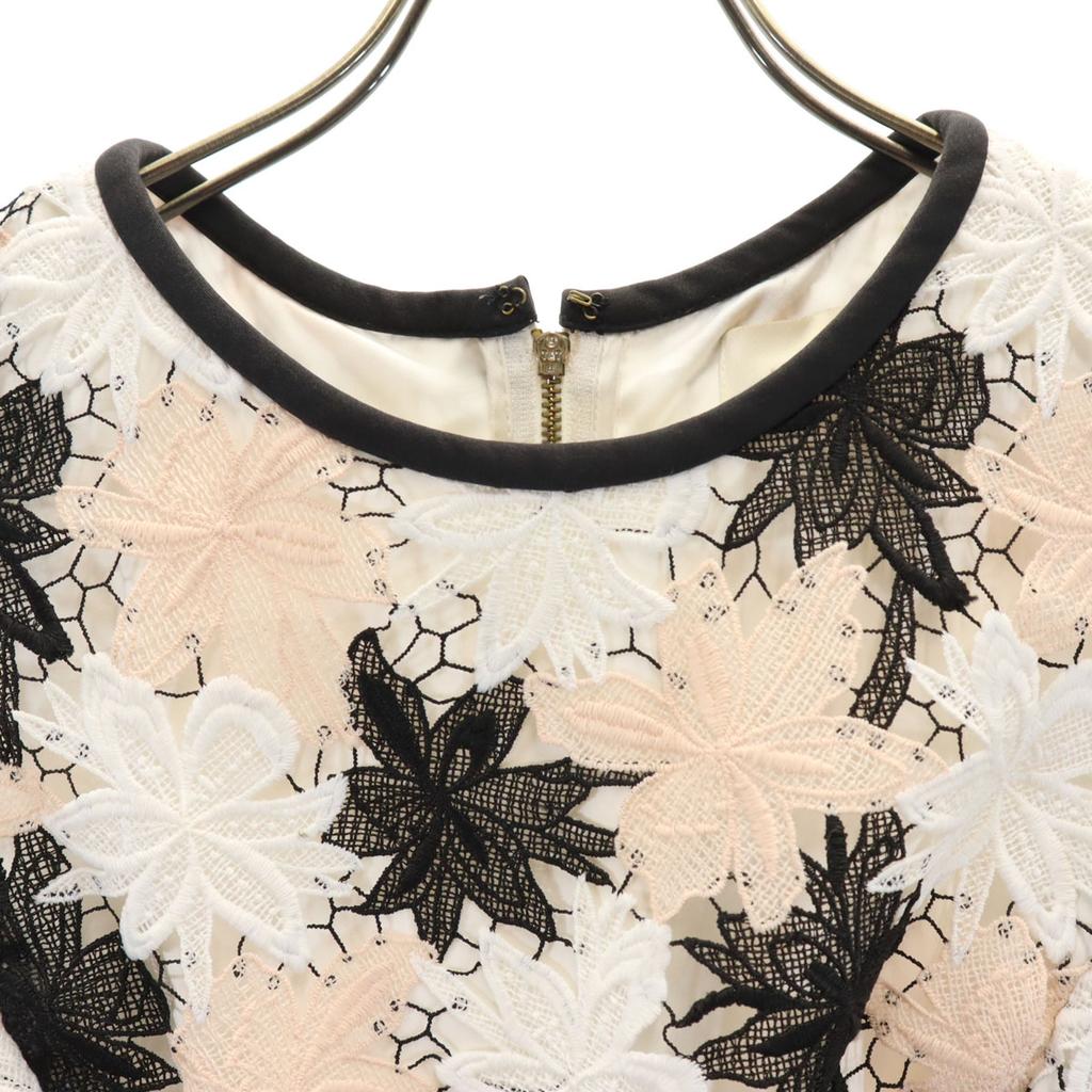 Kate Spade Цветочный Комбинезон для гонок без рукавов Белый система Застежка сзади Женский Б/у