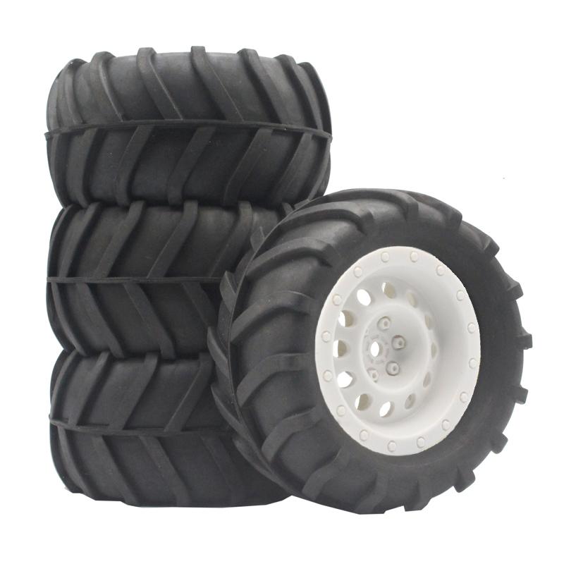 4PCS 85mm 12mm Hex Monster Truck Wheel Rubber Tires for SCY 16101 Pro 16102 Pro WLTOYS 144001 144010 1/16 Off-Road RC CarParts