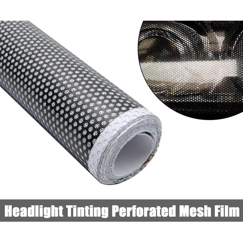 30CM x 106CM Car Tinting Mesh Film for headlights, taillights, fog lights, and other vehicle light covers