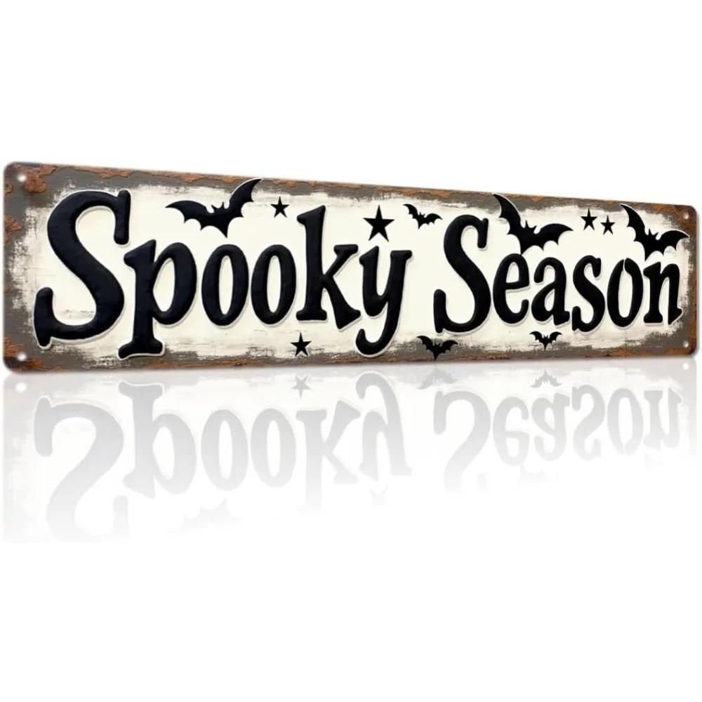 Halloween Party Customizable 2D Flat Wooden Sign, Horror Season Wall Plaque for Living Room Decor