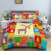 Merry Christmas Bedding Set King Queen Twin Size Duvet Cover Holiday Decorations For Bedroom